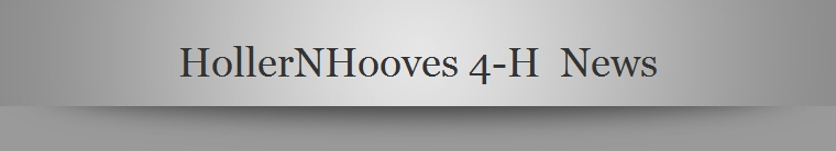 HollerNHooves 4-H  News